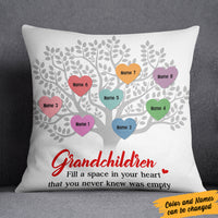 Personalized Grandkids Fill A Space In Your Grandma Heart Pillow JR271 73O36 (Insert Included) thumb 1