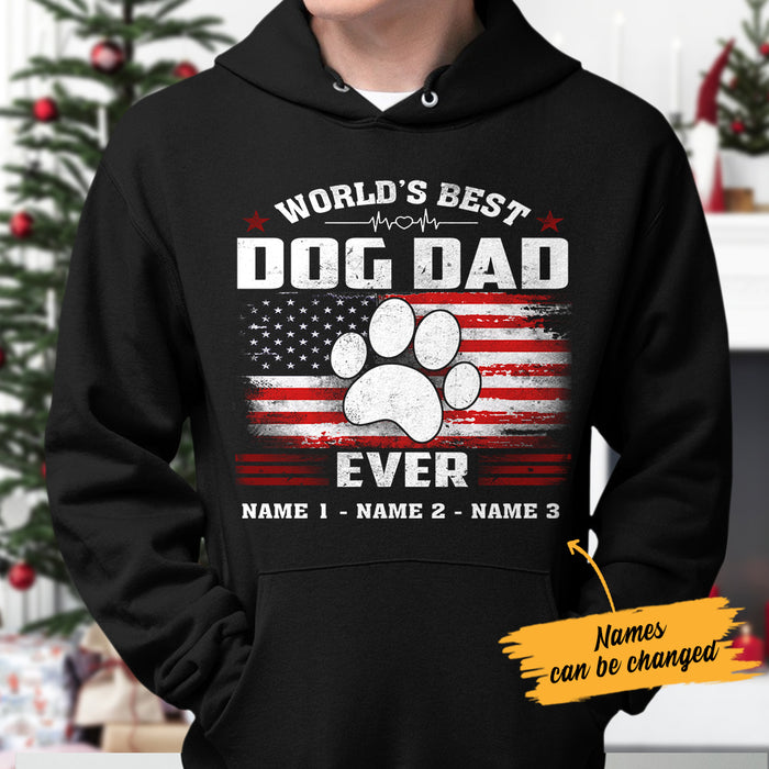 Personalized Dog Dad  Black Hoodie MY222 67O57 1