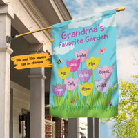 Personalized Grandma Gardening Garden Flag JL66 95O58 thumb 1