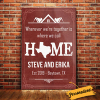 Personalized Home State Canvas JL201 81O34 thumb 1