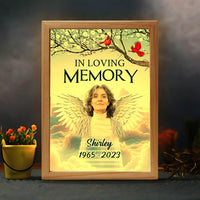 Personalized Memorial Upload Photo In Loving Memory Picture Frame Light Box 31544 thumb 1