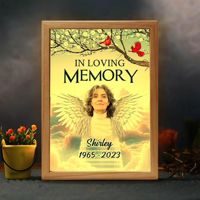 Personalized Memorial Upload Photo In Loving Memory Picture Frame Light Box 31544 1