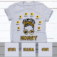Personalized Mom Grandma Sunflowers T Shirt AP74 30O53 thumb 1