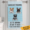 Personalized Harceleur Personnel Chien French Personal Stalker Dog Towel AP91 67O36 1