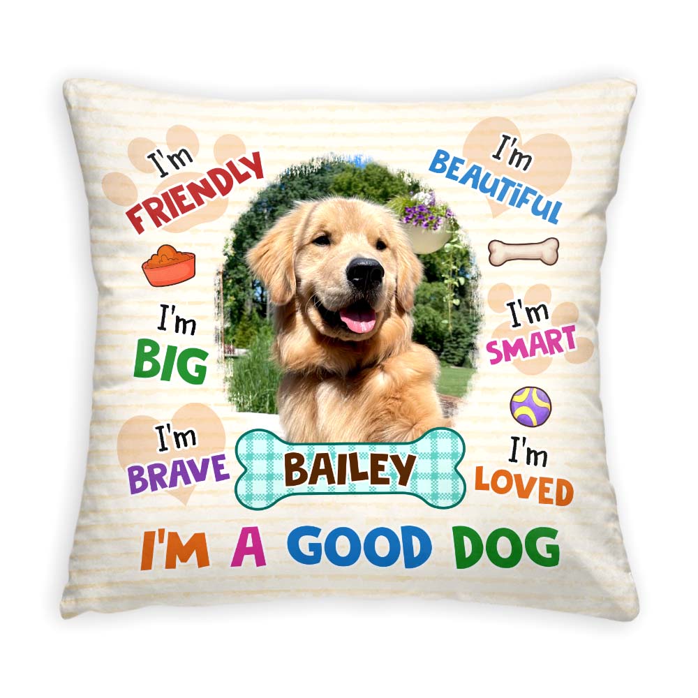 Personalized Gift For Dog Lovers I Am Big Pillow 32089 Primary Mockup