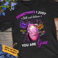 Personalized Memorial Butterfly Loss Of Mom Dad T Shirt MR311 30O57 thumb 1