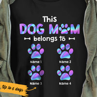 Personalized Dog Mom Belongs T Shirt JR214 81O36 thumb 1