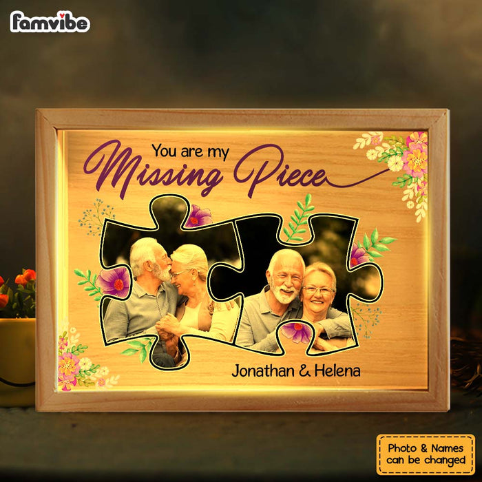Personalized Couple Gift My Missing Piece Picture Frame Light Box 31412 1
