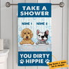 Personalized Take A Bath Dog Towel  DB183 67O36 1
