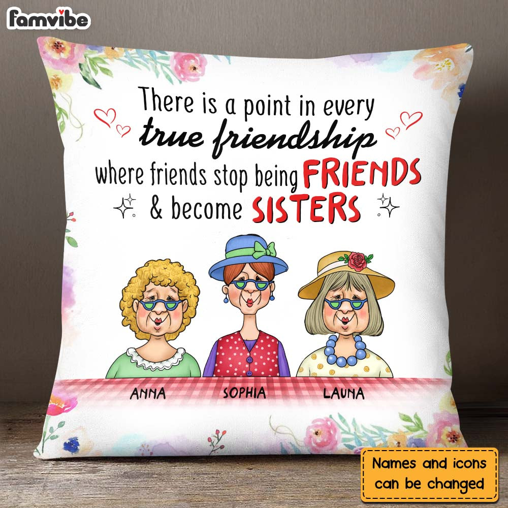 Personalized Gift For Friends Become Sisters Pillow 30774 Primary Mockup