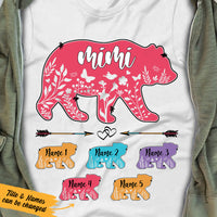 Personalized Bear Mom Grandma T Shirt MR102 65O36 thumb 1