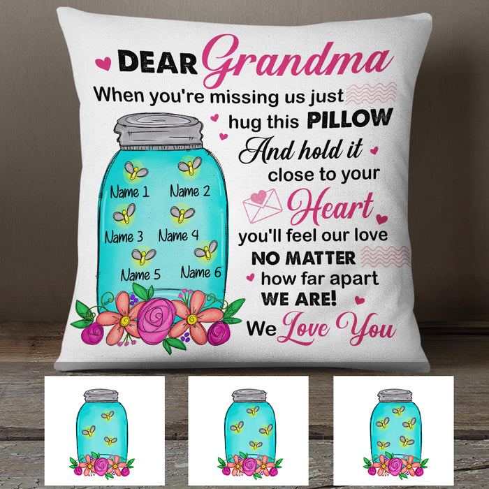 Personalized Mom Grandma Bee Bottle Pillow MR112 65O34 (Insert Included) 1