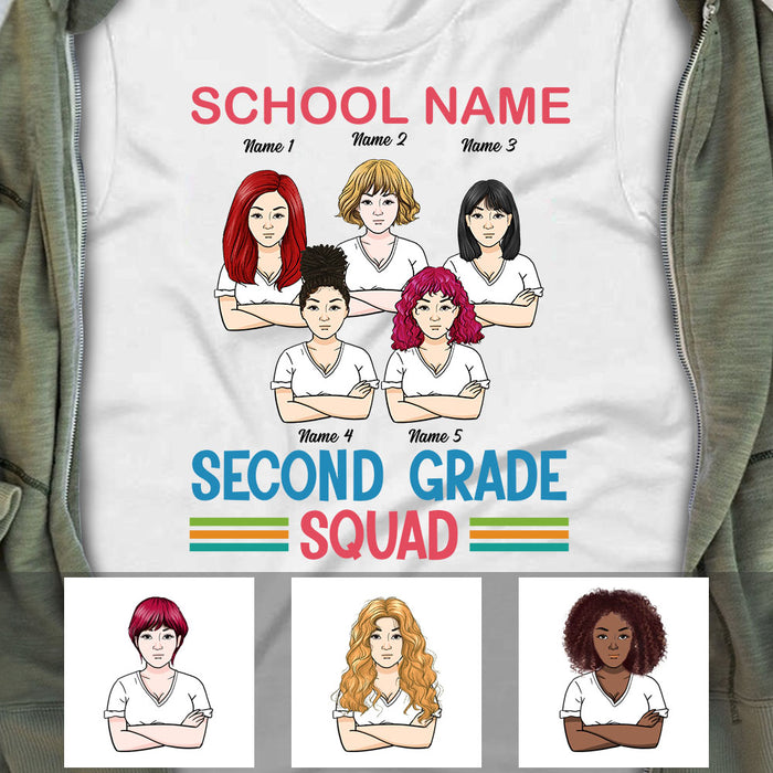 Personalized Teacher Squad T Shirt JN282 30O53 1