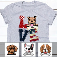 Personalized Love Dog T Shirt AP292 87O60 thumb 1