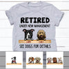 Personalized Dog Mom Retirement Wine T Shirt OB263 95O60 1