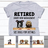 Personalized Dog Mom Retirement Wine T Shirt OB263 95O60 thumb 1