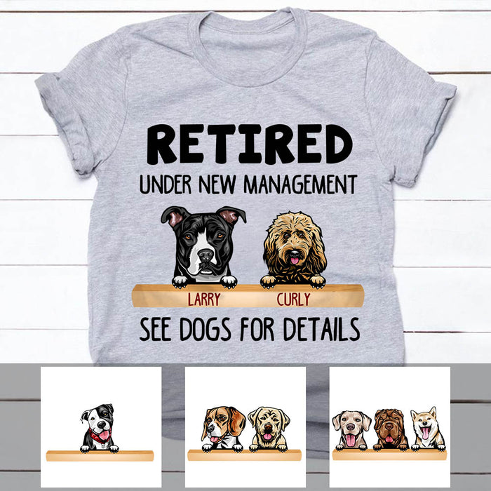 Personalized Dog Mom Retirement Wine T Shirt OB263 95O60 1