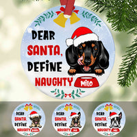Personalized Dear Santa Dog Christmas  Ornament OB51 67O36 thumb 1
