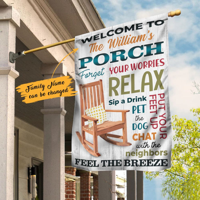 Personalized Porch Rules Gardening Garden Flag JN252 95O47 1