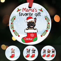 Personalized Dog Mom Favorite Gifts Christmas  Ornament OB203 30O58 thumb 1