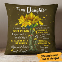 Personalized Daughter Sunflower Tree Pillow JR281 95O60 thumb 1