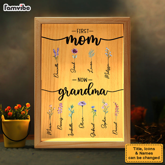 Personalized Gift For Grandma's Garden Picture Frame Light Box 31506 1