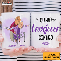 Personalized Spanish Couple Gift Quiero Envejecer Contigo Mug 31008 thumb 1