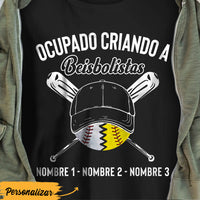 Personalized Dad Baseball Softball Padre Spanish T Shirt MY51 30O36 thumb 1