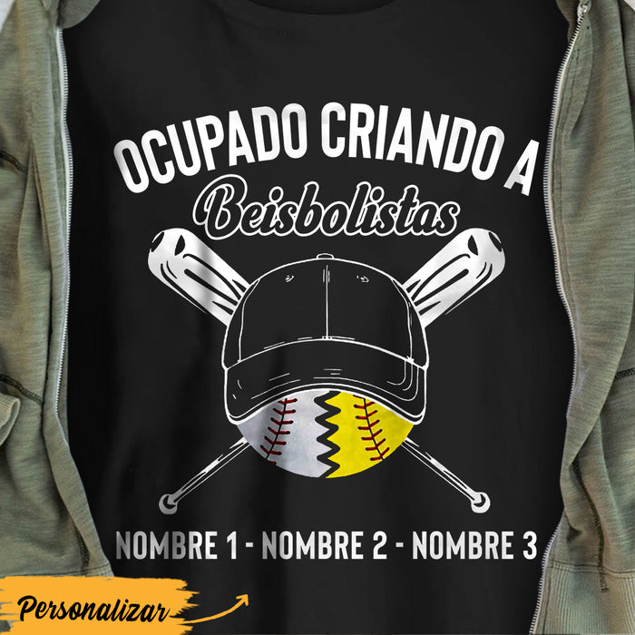 Personalized Dad Baseball Softball Padre Spanish T Shirt MY51 30O36 1