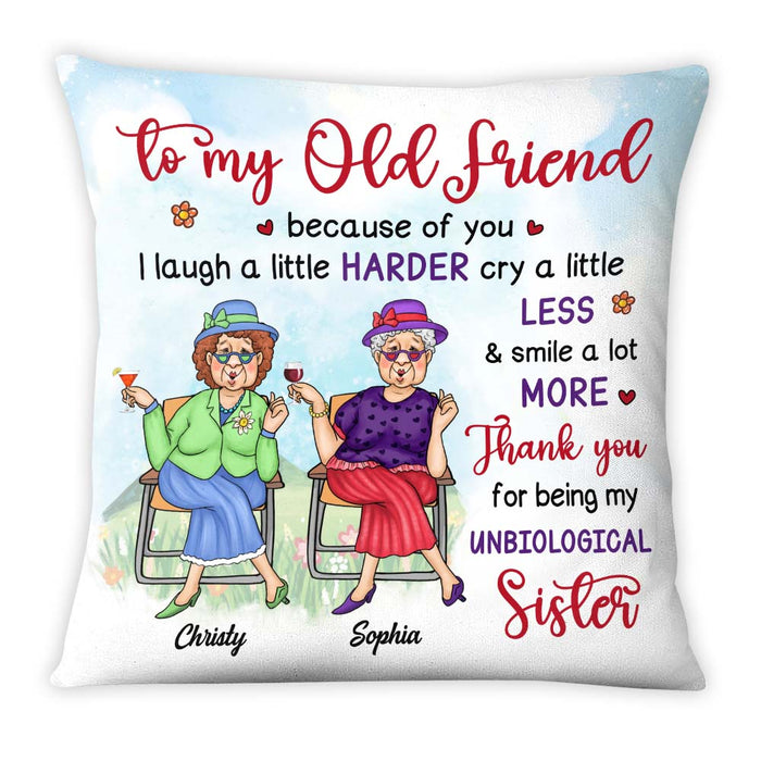 Personalized To My Old Friend Pillow 25111 1
