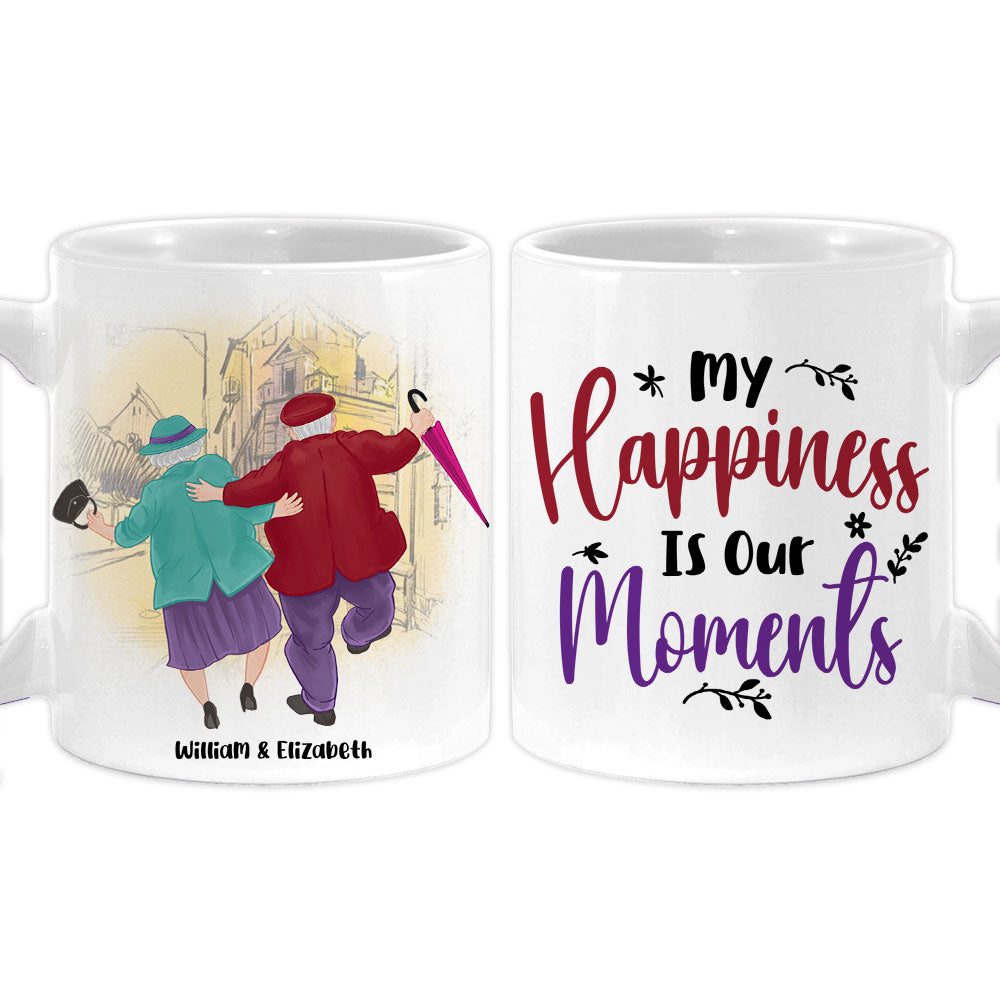 Personalized Couples Gift My Happiness Is Our Moments Mug 31312 Primary Mockup