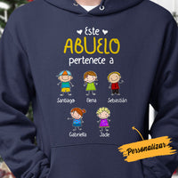 Personalized Abuelo Abuela Spanish Grandma Grandpa Belongs Hoodie MR233 81O34 thumb 1