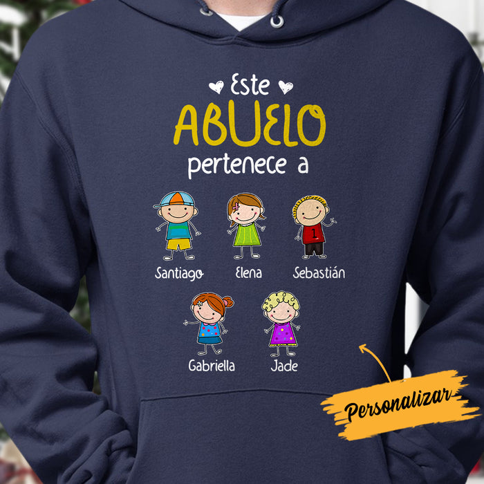Personalized Abuelo Abuela Spanish Grandma Grandpa Belongs Hoodie MR233 81O34 1