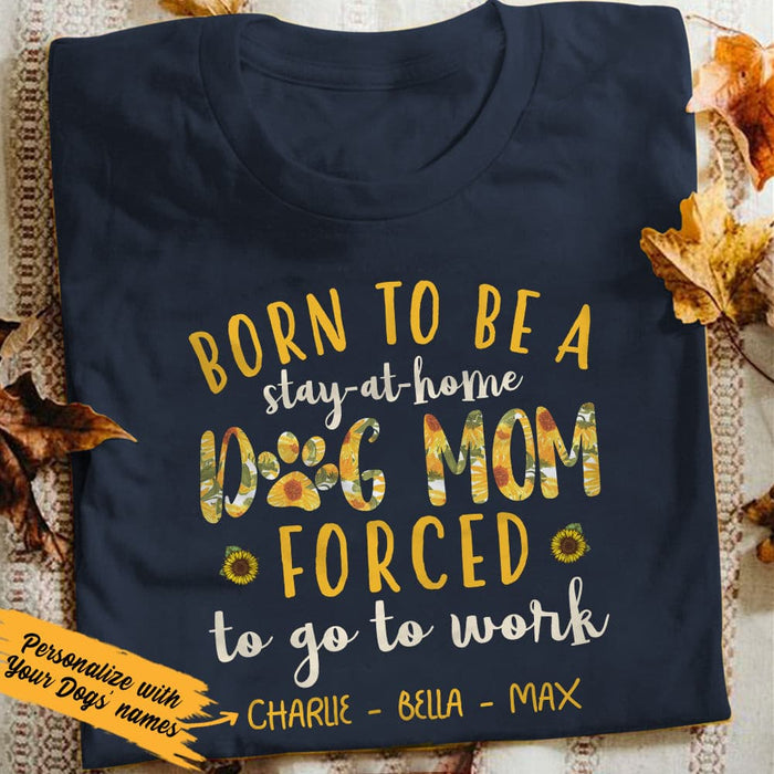 Personalized Sunflower Dog Mom  T Shirt JN121 67O36 1
