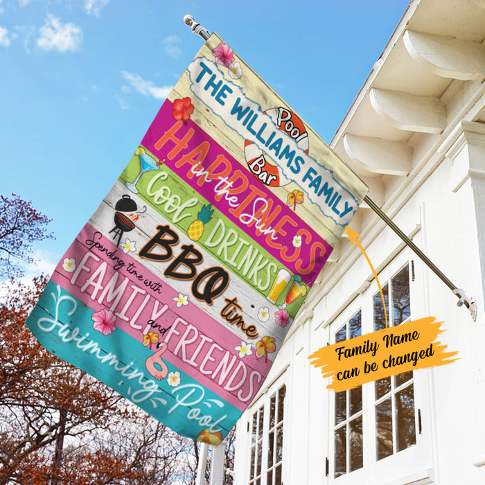 Personalized Pool Bar Cocktails Flag AG202 30O58 1