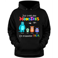 Personalized Gift For Dad French Papa Monstres Shirt - Hoodie - Sweatshirt 30204 thumb 1