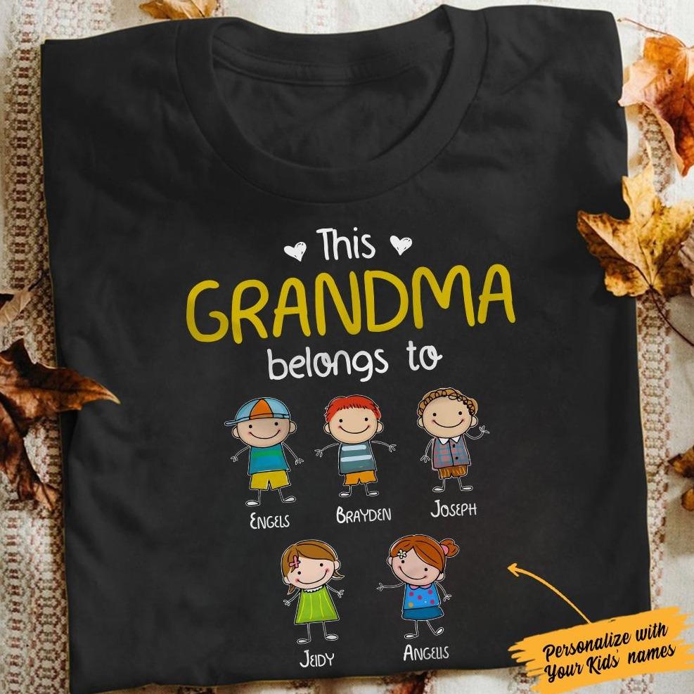 Personalized Grandma  T Shirt MY111 81O34