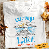 Personalized Jump in The Lake White T Shirt JL22 95O60 thumb 1
