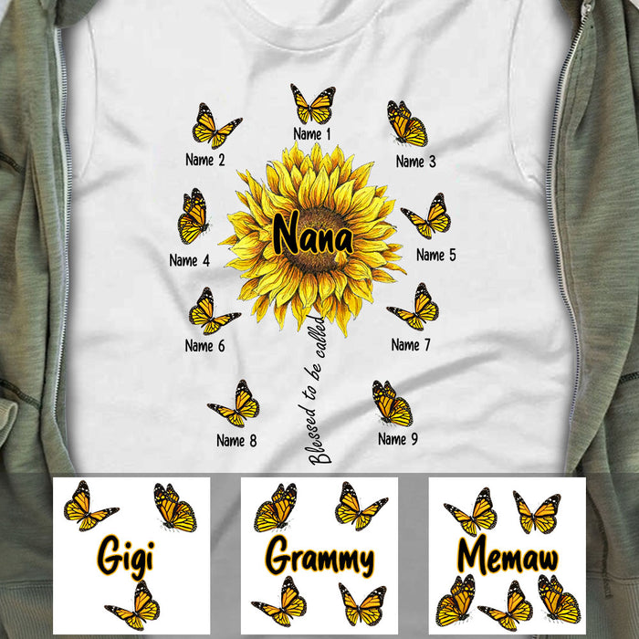 Personalized Mom Grandma Sunflower T Shirt MR262 30O60 1