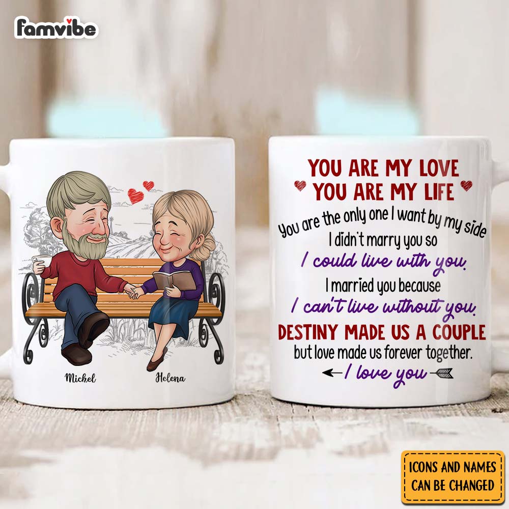 Personalized Couple Gift You Are My Love You Are My Life Mug 31269 Primary Mockup