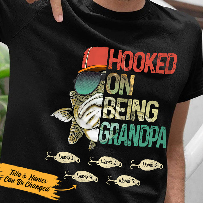 Hooked On Being Paw Paw - Funny Mens Fishing Shirt for Grandpa - F/Black-Sm  : : Clothing, Shoes & Accessories