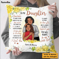 Personalized Gift To Daughter From Mom Pillow 25078 thumb 1