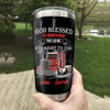 Personalized Truck Couple God Blessed Steel Tumbler  DB294 81O34 1