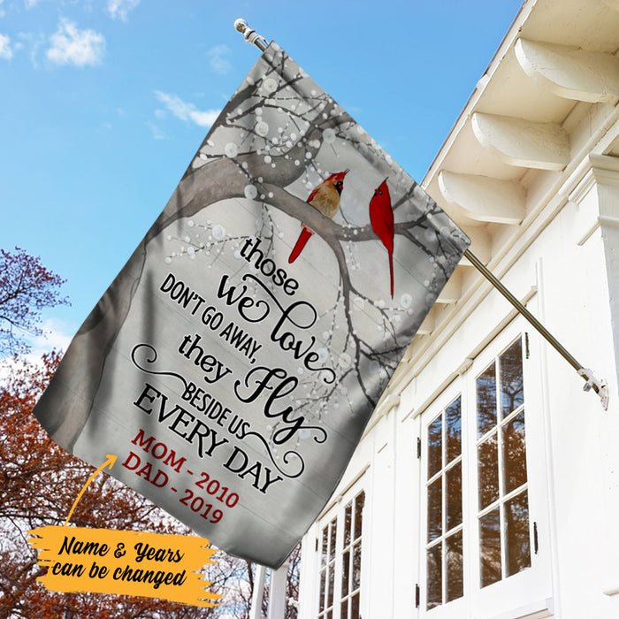 Personalized Memorial Mom Dad Cardinal Garden Flag JL117 85O57 1