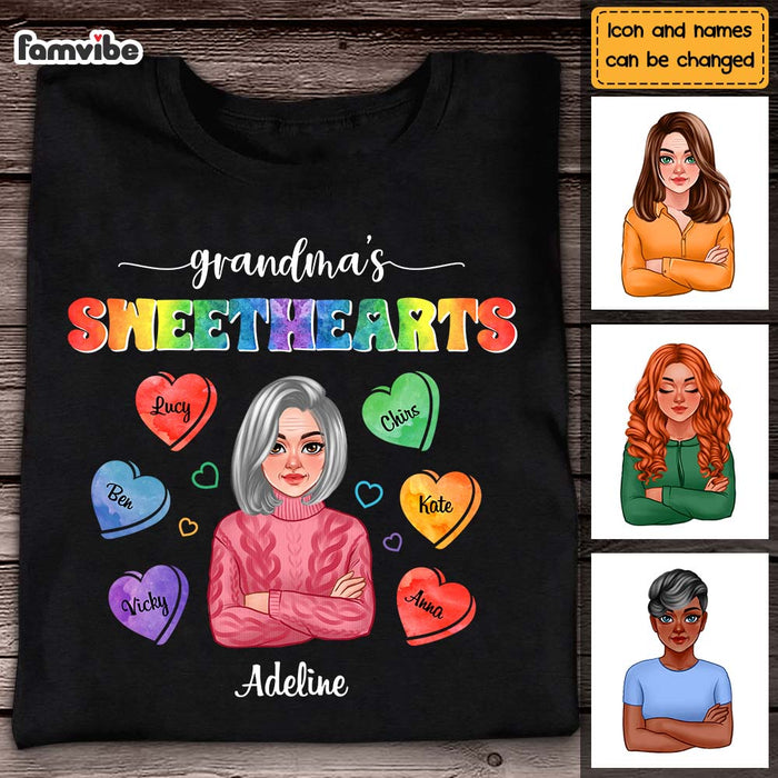 Personalized Grandma's Sweetheart Shirt - Hoodie - Sweatshirt 24323 1