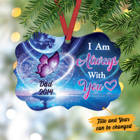 Personalized Butterfly Memorial I Am Always With You Benelux Ornament NB1211 87O36 thumb 1