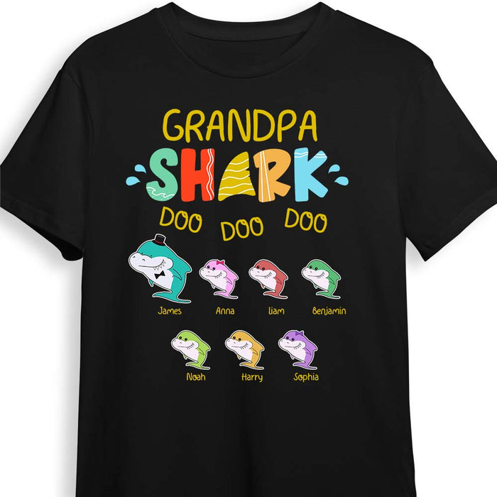 Personalized Grandpa Shark Shirt - Hoodie - Sweatshirt 21796 1