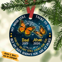Personalized Memorial Mom Dad Butterfly Ornament SB101 81O34 thumb 1