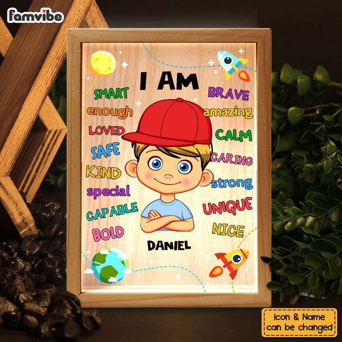 Personalized Gift For Grandson I Am Smart Picture Frame Light Box 31557 1