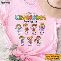 Personalized Grandma Drawing Shirt - Hoodie - Sweatshirt 31853 thumb 1